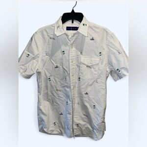 Ralph Lauren White Embroidered Men's Shirt